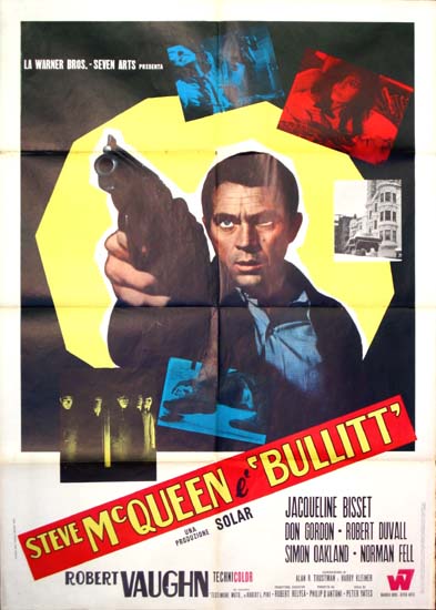 Bullitt Italian Due Fogli movie poster
