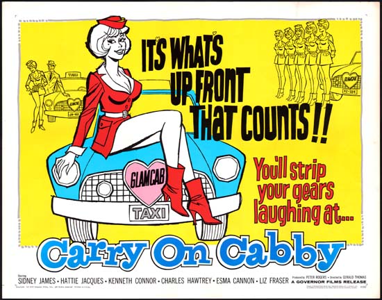 Carry On Cabby US Half Sheet movie poster