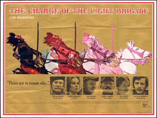 Charge of the Light Brigade, The UK Quad movie poster