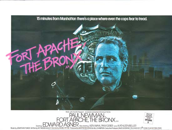 Fort Apache The Bronx UK Quad movie poster