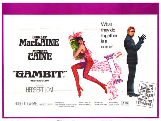 Gambit UK Quad movie poster