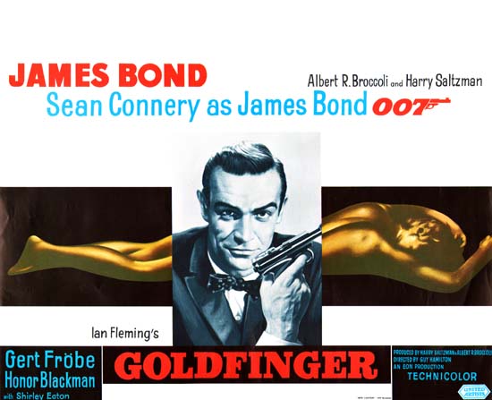 Goldfinger Belgian movie poster