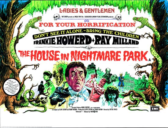 House in Nightmare Park UK Quad movie poster