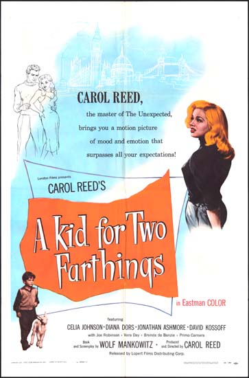 Kid For Two Farthings, A US One Sheet movie poster
