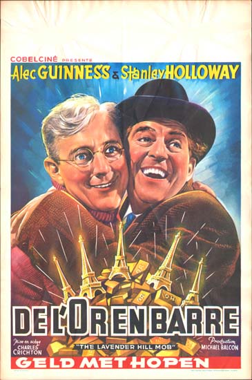Lavender Hill Mob, The Belgian movie poster