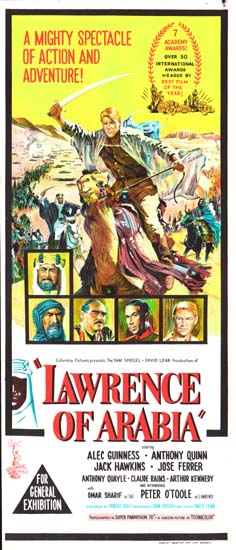 Lawrence of Arabia Australian Daybill movie poster