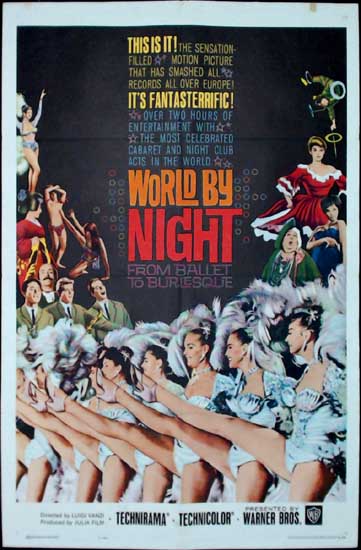 Il Mondo di Notte [ World By Night ] US One Sheet movie poster