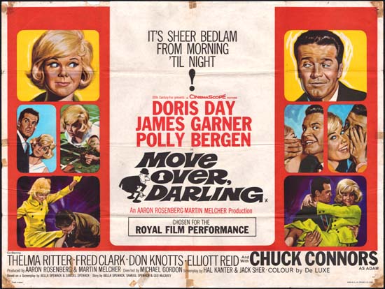 Move Over Darling UK Quad movie poster
