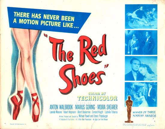 Red Shoes, The US Title Lobby Card