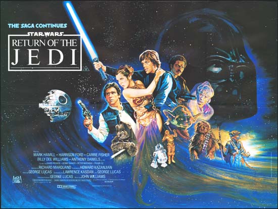 Return of the Jedi UK Quad movie poster