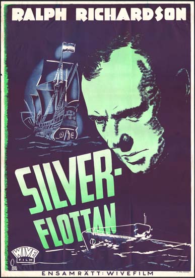Silver Fleet, The Swedish One Sheet movie poster