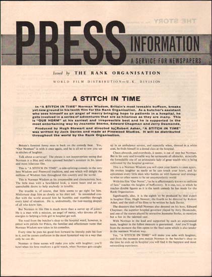 Image 3 of Stitch in Time, A UK Pressbook