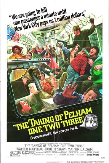 Taking of Pelham One Two Three, The US One Sheet movie poster