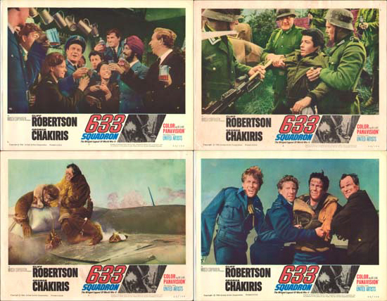 Image 2 of 633 Squadron US Lobby Card Set of 8