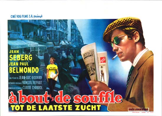 A Bout de Souffle [ Breathless ] Belgian movie poster