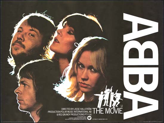 ABBA The Movie UK Quad movie poster