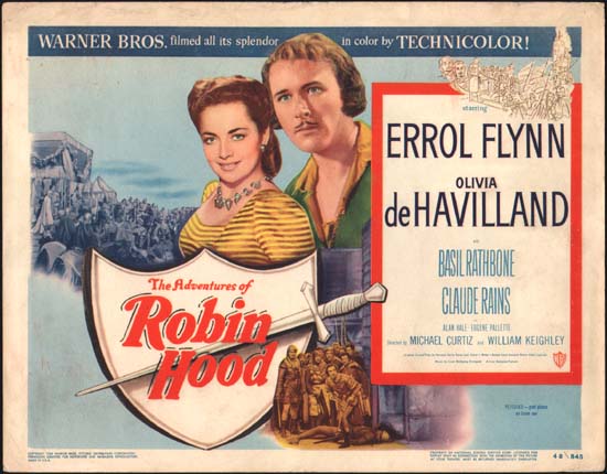 Adventures of Robin Hood, The US Title Lobby Card