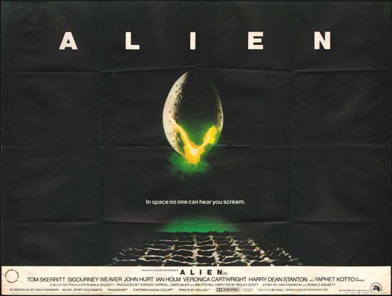 Alien UK Quad movie poster