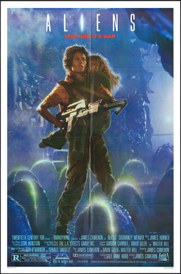 Aliens US One Sheet eggfield style movie poster