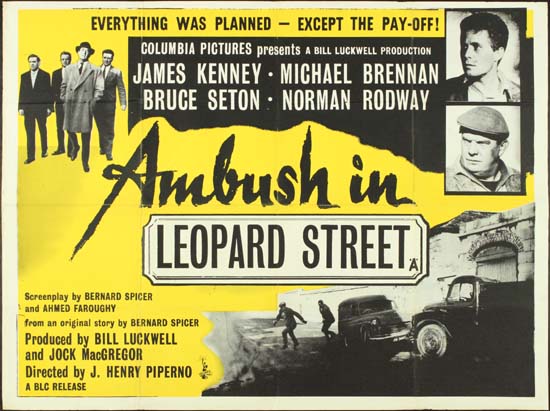 Ambush in Leopard Street UK Quad movie poster