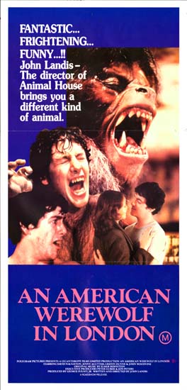 American Werewolf in London, An Australian Daybill movie poster