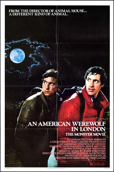 American Werewolf in London, An US One Sheet movie poster