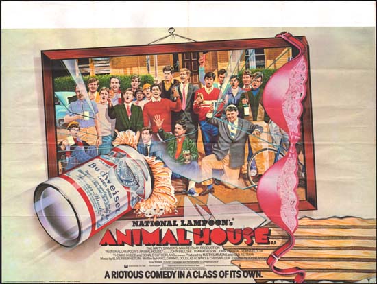 Animal House, National Lampoons UK Quad movie poster
