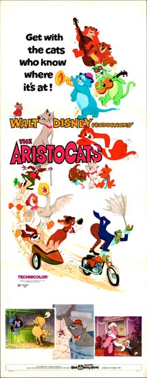 Aristocats, The US Insert movie poster