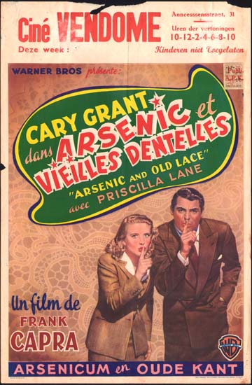 Arsenic and Old Lace Belgian movie poster