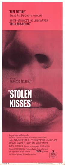 Baisers Voles [ Stolen Kisses ] US Insert movie poster