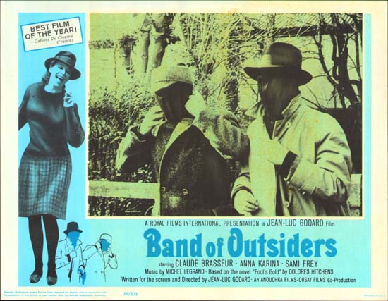 Bande a Part [ Band of Outsiders ] US Lobby Card f