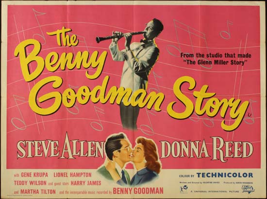 Benny Goodman Story, The UK Quad movie poster
