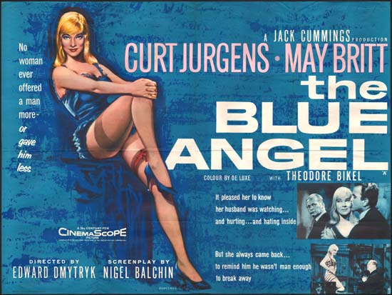 Blue Angel, The UK Quad movie poster