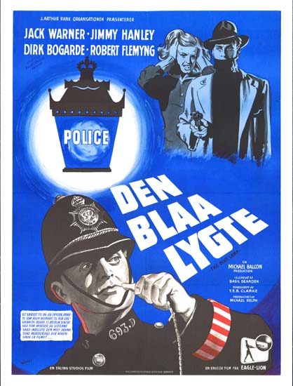 Blue Lamp, The Danish One Sheet movie poster