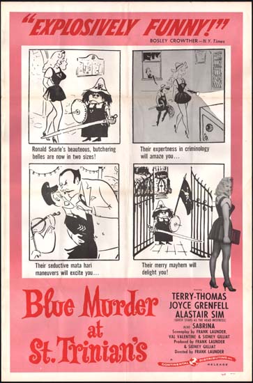 Blue Murder at St Trinians US One Sheet movie poster