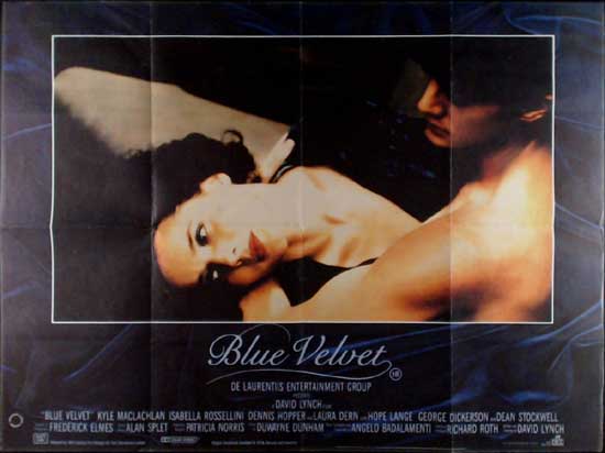 Blue Velvet UK Quad movie poster
