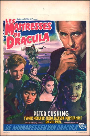 Brides of Dracula, The Belgian movie poster