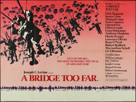 Bridge Too Far, A UK Quad style B movie poster
