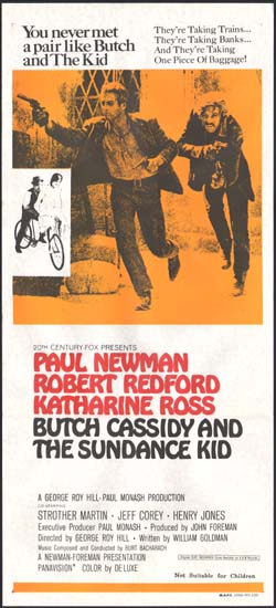 Butch Cassidy and the Sundance Kid Australian Daybill movie poster