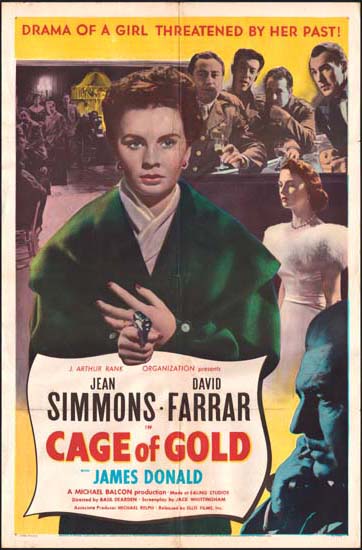 Cage of Gold US One Sheet movie poster