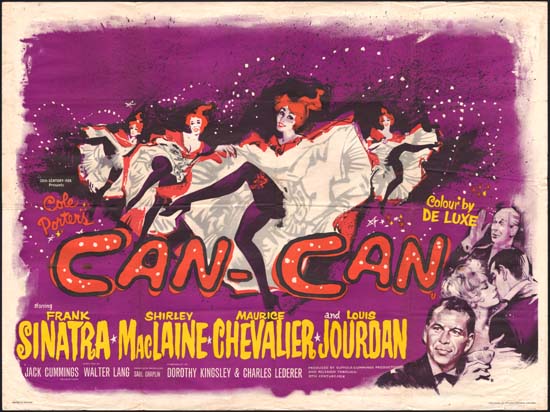 CanCan UK Quad movie poster