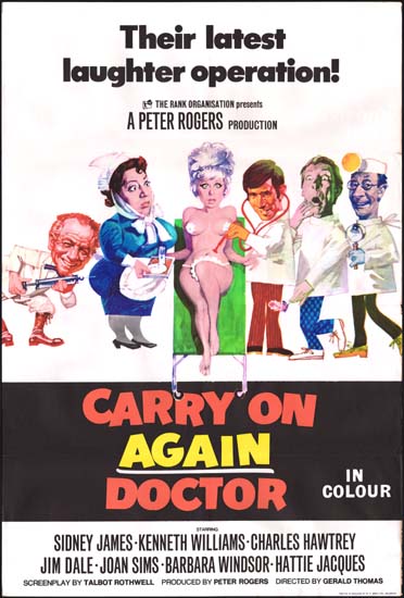 Carry On Again Doctor UK One Sheet movie poster