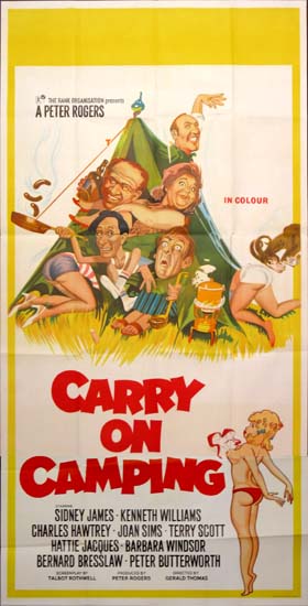 Carry On Camping UK Three Sheet movie poster