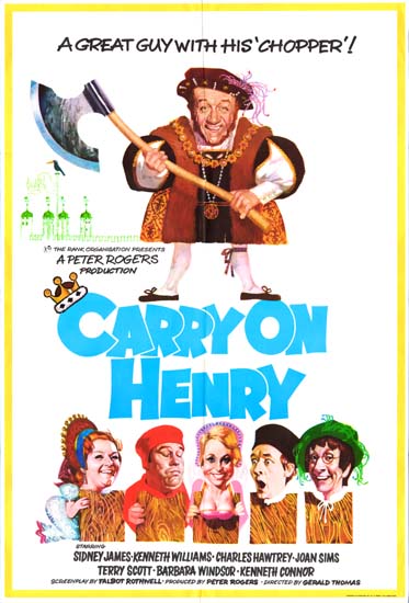 Carry On Henry UK One Sheet movie poster