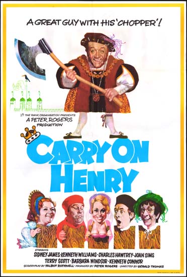 Carry On Henry UK One Sheet movie poster