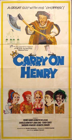 Carry On Henry UK Three Sheet movie poster