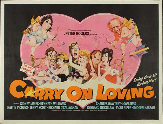 Carry On Loving UK Quad movie poster