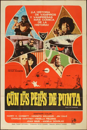 Carry On Screaming Argentinian One Sheet movie poster