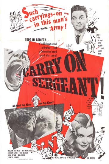 Carry On Sergeant US One Sheet movie poster