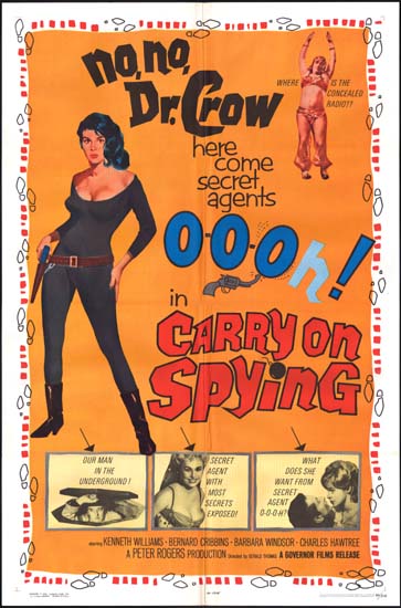 Carry On Spying US One Sheet movie poster